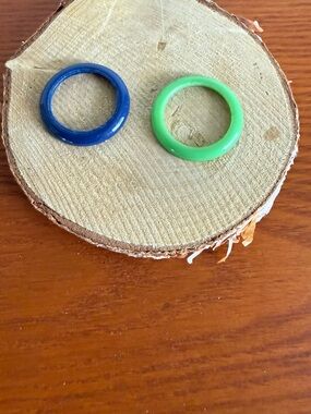 2-Gucci Light Green and Navy Bezels  for Gucci Vintage Interchangeable bezel
